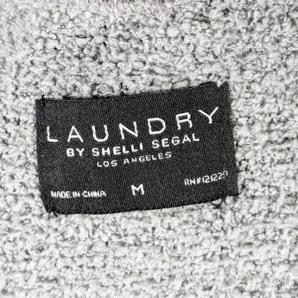 NWT LAUNDRY BY SHELLI SEGAL SOFT OPEN FRONT LOUNGEWEAR ROBE - M - Picture 5 of 5